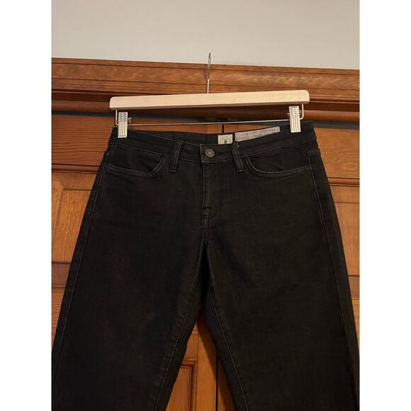 Allsaints Spitalfields Women's Low Rise Ankle Skinny Jeans Solid Black SZ 28x34 - Picture 3 of 9